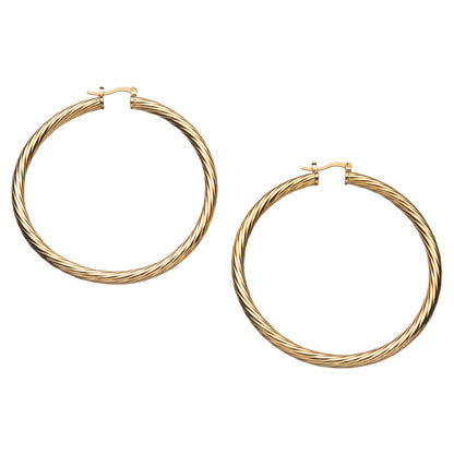 Twisted Hoop Earrings