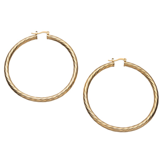 Twisted Hoop Earrings