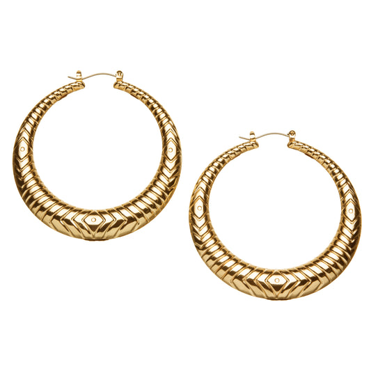 Tribal Hoop Earrings