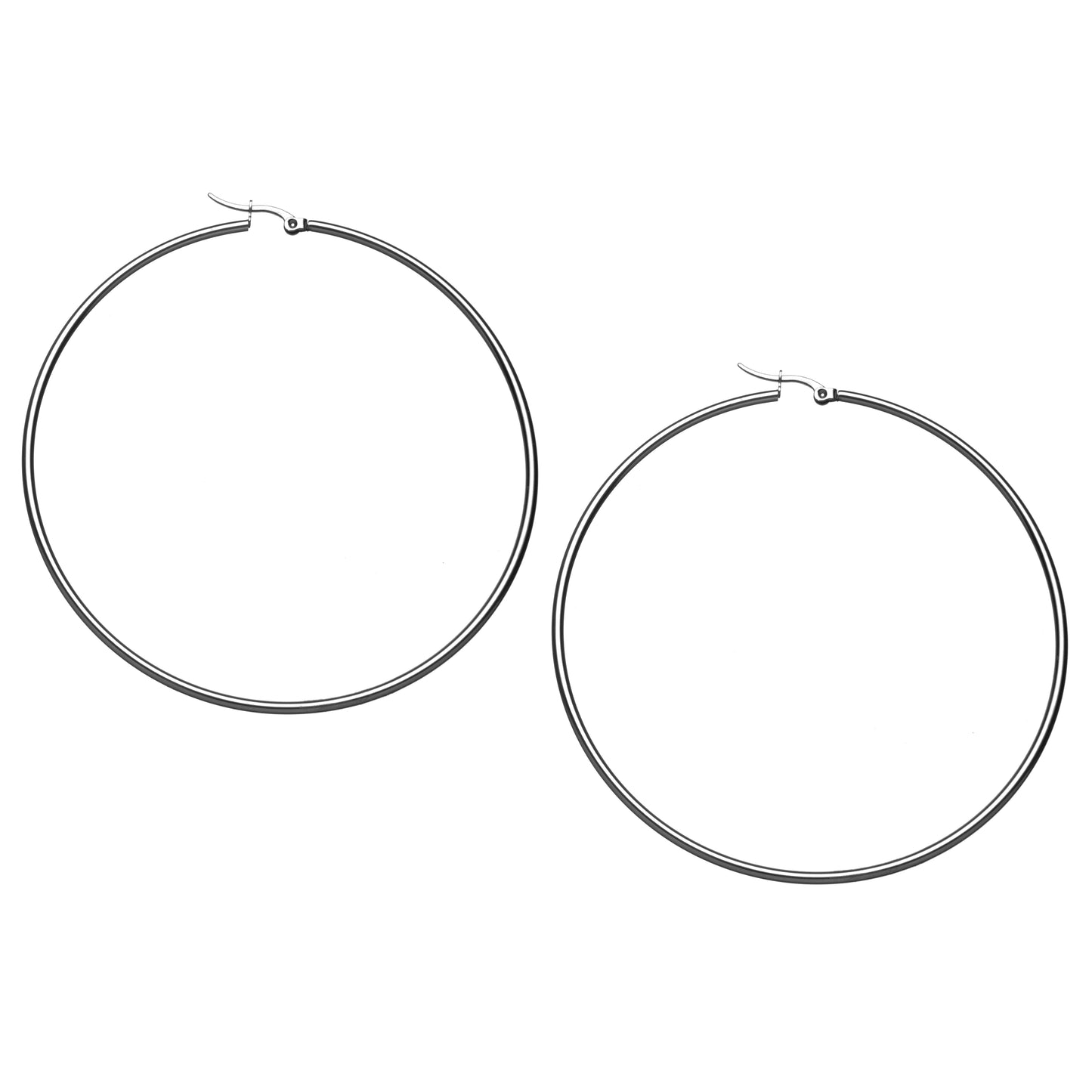 classic silver hoop earrings