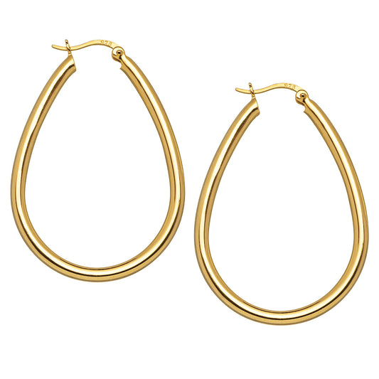 Teardrop  Hoop Earrings