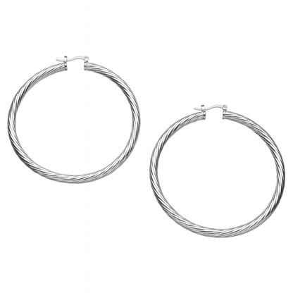 Twisted Hoop Earrings
